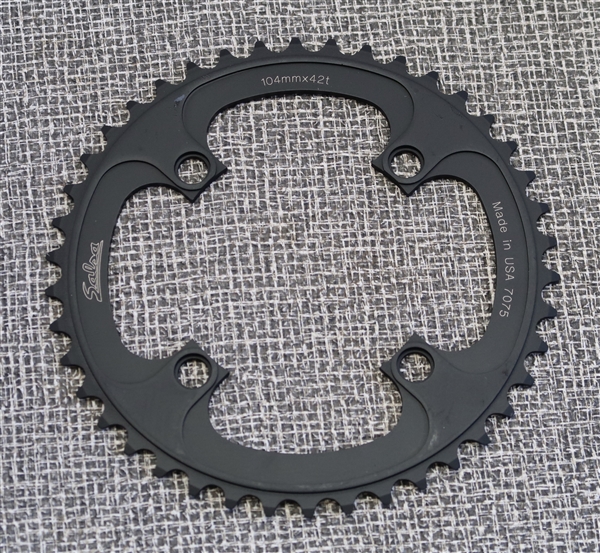 42t x 104 bcd Salsa 5-9 speed aluminum chainring new