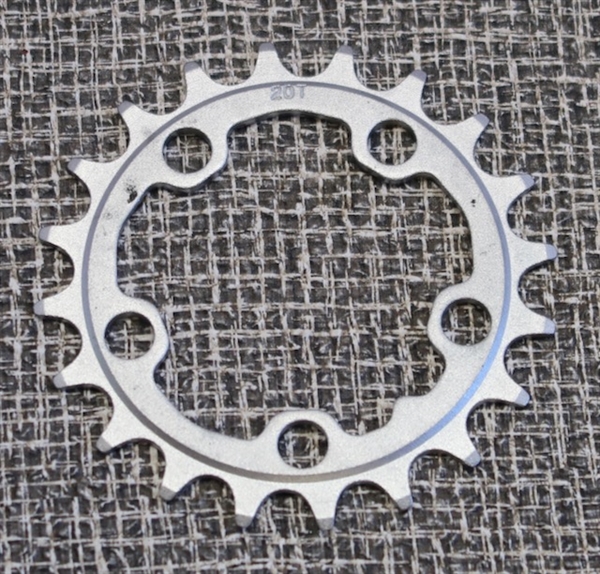 20t x 58 bcd Race face steel chainring new