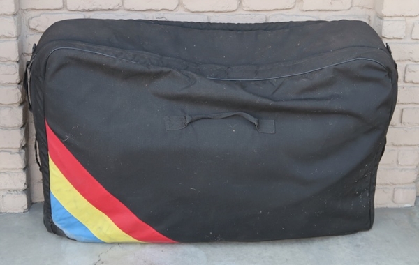 Bike Pro USA padded bicycle travel case with foam padding & 2 wheel bags