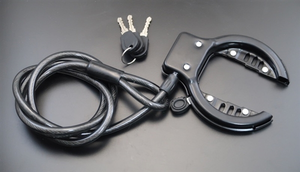 European Amsterdam-style Wheel Ring Lock with Cable & 3 keys NEW
