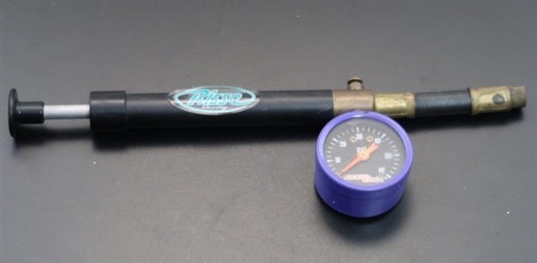 Assorted $15 Shock Pumps for Air Suspension, Fox, Rock Shox, Planet Bike, Topeak, Bontrager and other name brand shock pumps