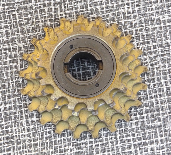 5 speed 14-21 Maeda Suntour 888 Pro Compe freewheel gold Japan