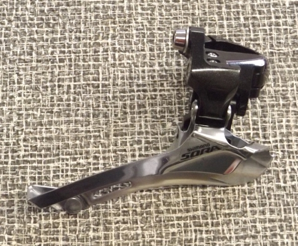 9 speed Shimano Sora FD-3500 double front derailleur 31.8 bottom pull