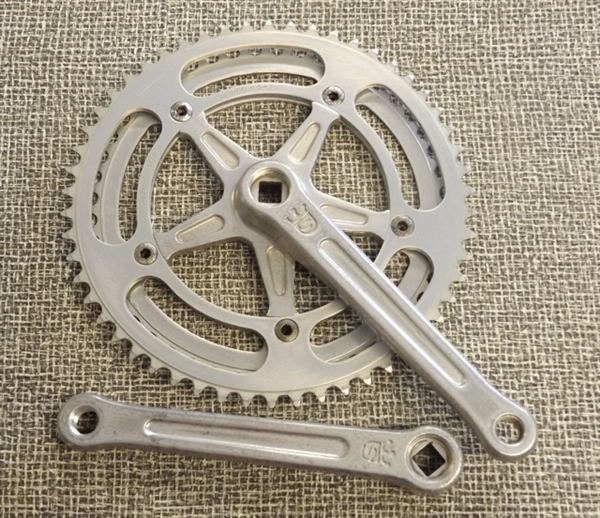 171mm x 144 bcd x 54/48 Sugino Mighty Competition double crankset JIS