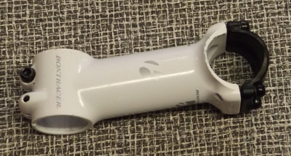 100 x 31.8 x 1-1/8" Bontrager RL 7 degree threadless stem white