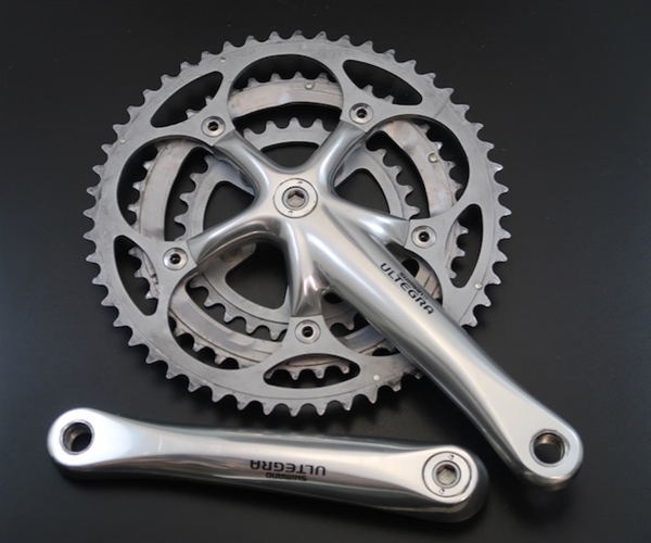 175mm x 130/74 bcd Shimano Ultegra FC-6503 9 speed triple crankset 52/42/30