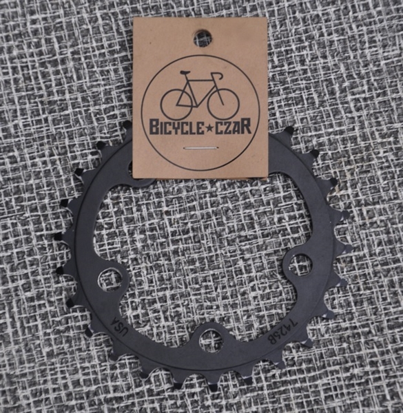 26t x 74 bcd Vuelta aluminum chainring black