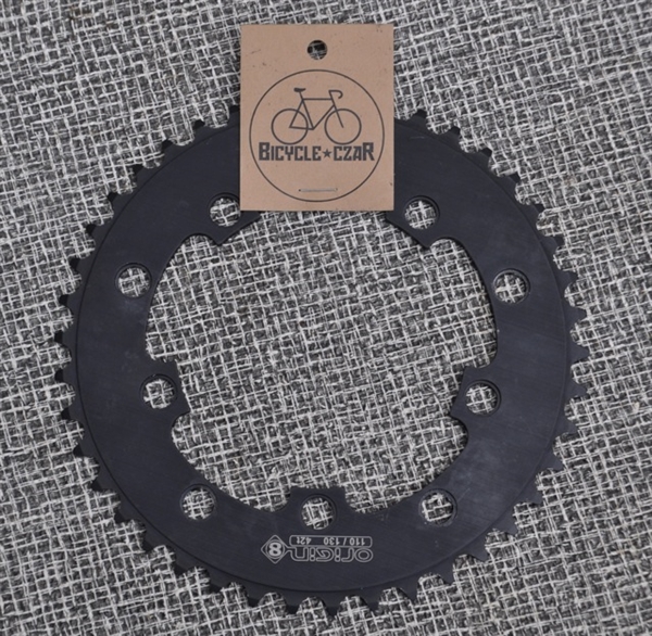 42t x 110/130 bcd Origin 8 aluminum chainring black