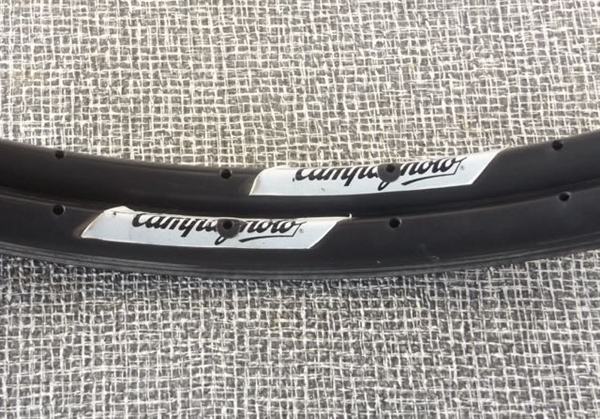 700c x 32h x 19mm Campagnolo Omega Strada Hardox dual wall presta tubular rims Italy
