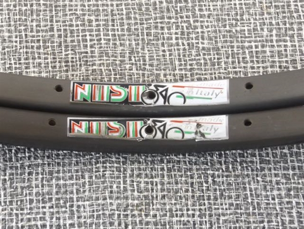 700c x 36h x 19mm Nisi Soledal dual wall presta tubular rims Italy