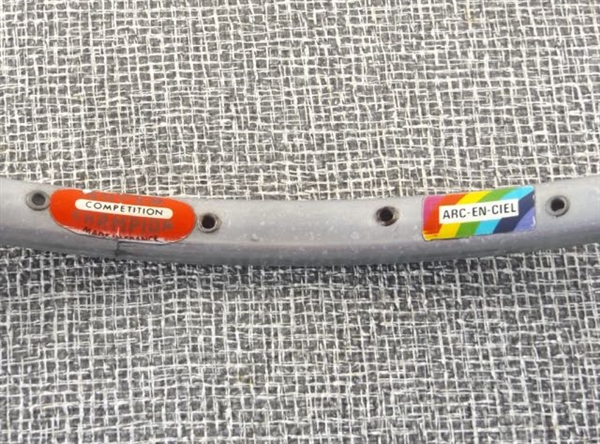 700c x 36h x 20mm Super Champion Competition Arc-En-Ciel dual wall presta tubular rim France