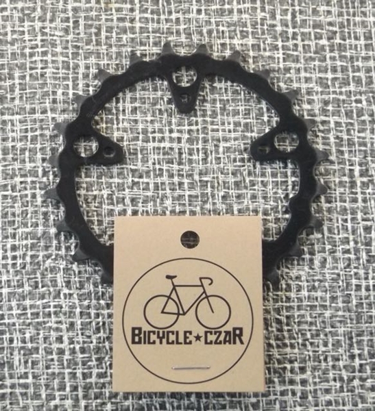 24t x 74 bcd Shimano SG C-24 steel chainring black