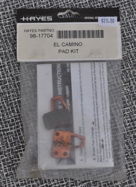 Hayes El Camino 98-17704 disc brake pads new