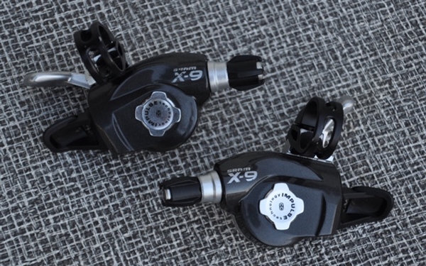3 x 9 speed Sram X-9 rapid fire trigger shifters 22.2