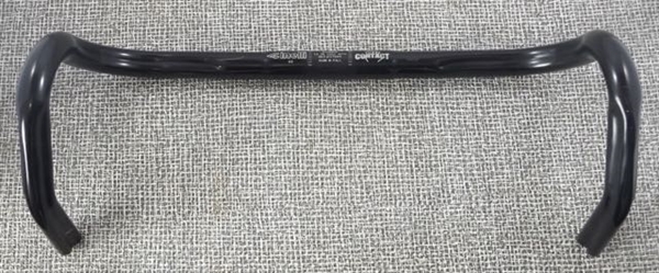 44cm x 26.0mm Cinelli Contact aluminum grooved drop bars black ergonomic