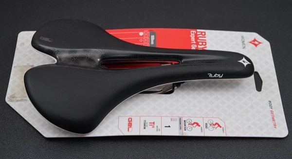 Specialized Ruby Expert hollow titanium rail gel womens saddle black 168mm NEW